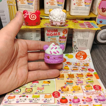Numnoms Lipgloss Stamp Smell So Delicious Blind Box Doll Gifts Toy Model Anime Figures Collect Ornaments