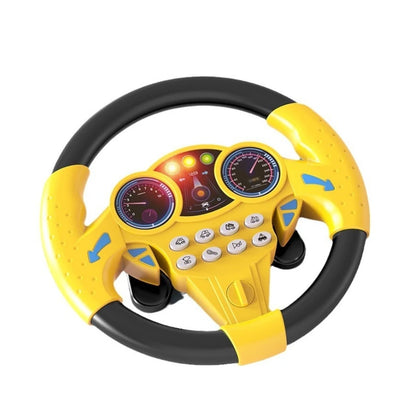 Infant Shining Simulation Steering Wheel Toys Children's Toy Kids Early Education Copilots Stroller Steering Wheel Vocal Toys
