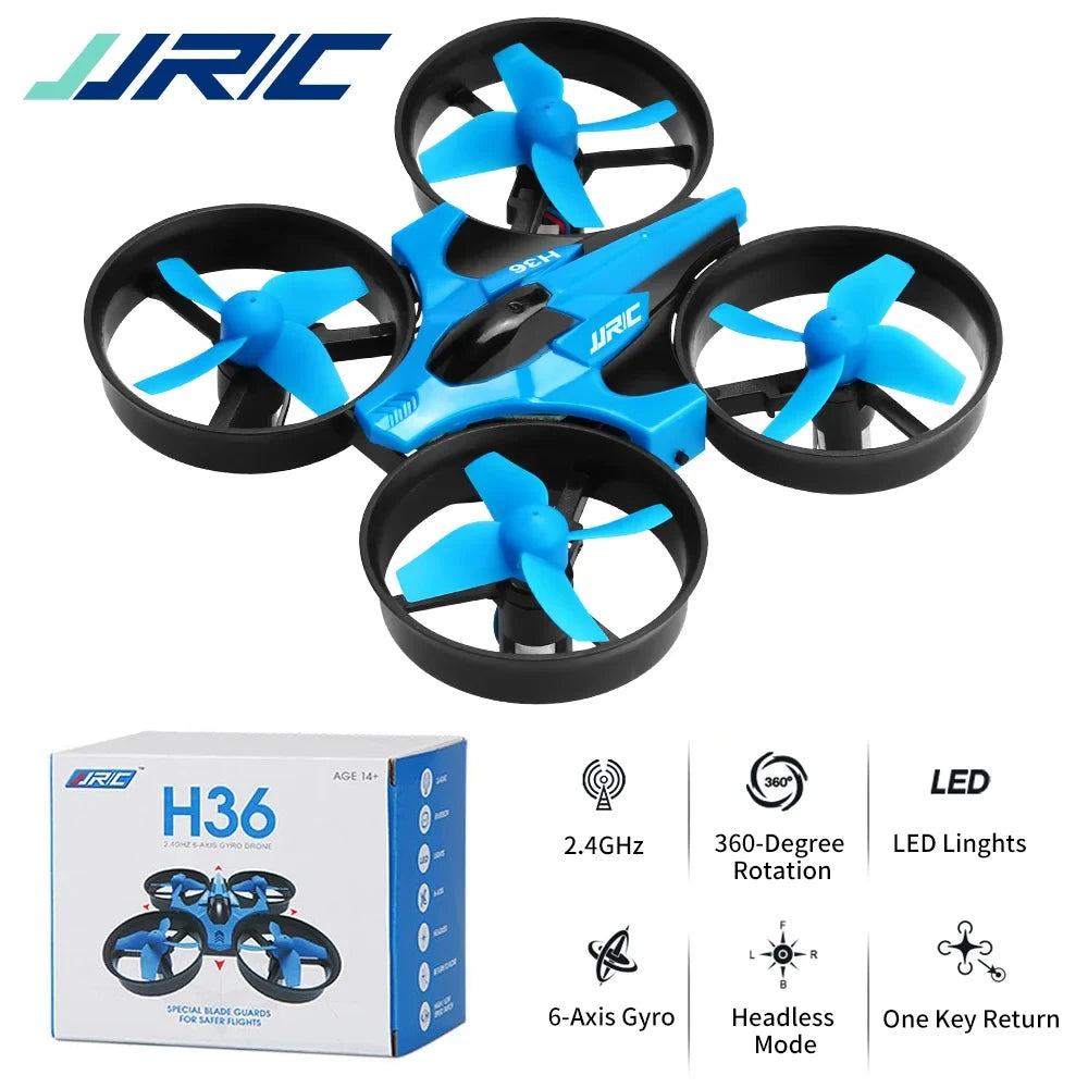 JJRC H36 Mini Rc 2.4G Drone 6-axis Headless Mode UAV Collision Avoidance Helicopter 360° Flipping Quadcopter Aircraft Boys Toys