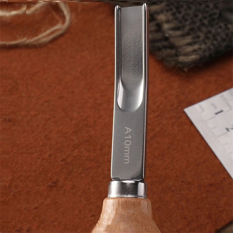 1/4PCS Leather Edge Skiving Beveler Tools Wide Leather Craft Edge Beveler Tool Kit Leather Edge Trimmer for DIY Leather Craft