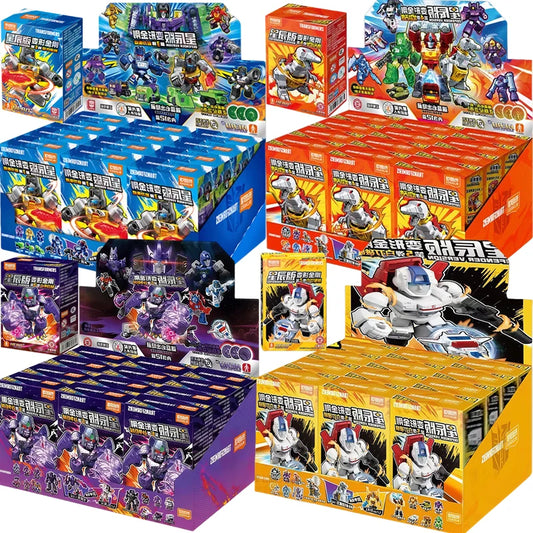 Blokees Transformation Optimus Shockwave Prime Megatron Starscream Bumblebee Anime Figure Robot Assembly Toys Blind Box Gifts