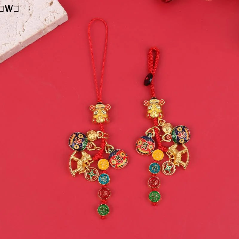〔W〕2026 Year Of The Horse Wall Hanging Ornament Chinese New Year Lucky Decoration Accessories Housewarming Small Pendant Gifts