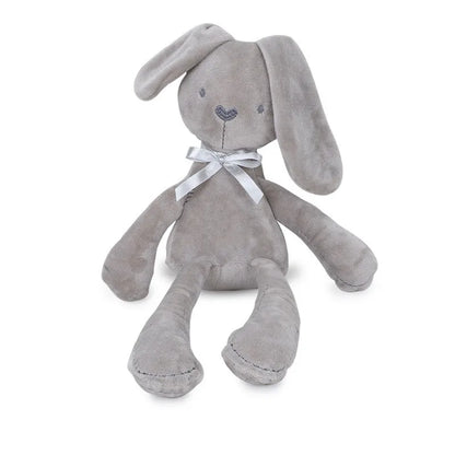 Baby Plush Rabbit Hand Puppet Soft Crib Stroller Infant Sleep Soothing Doll Mobile Pram Kids Hanging Ring Toys For Children Gift