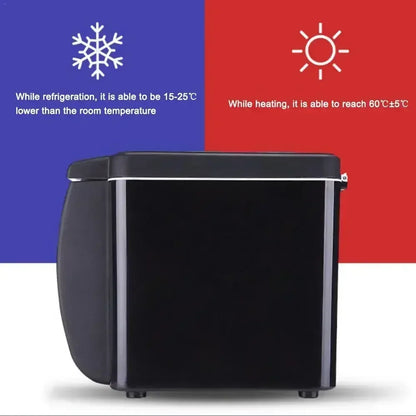 Car Refrigerator Mini Fridge Portable Freezer 12V DC Refrigerator Plug In Cooler Refrige 6L Thermoelectric Cooler For Fruits