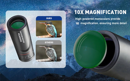 Monocular Telescope Upgrade 2000X24 HD Monoculars for Adults With Phone Adapter Pocket Monoscope Binoculars for Stargazing Gifts