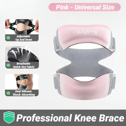 Patella Knee Brace Pro For Meniscus Adjustable Orthopedic Compression Patellar Tendon Support Strap With Pads Pain
