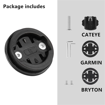 BKPTX Top Cap Computer Holder MTB Road Bike Stem For Garmin/Bryton/Cateye 28.6mm Bicycle Stopwatch GPS Speedometer Mount Bracket