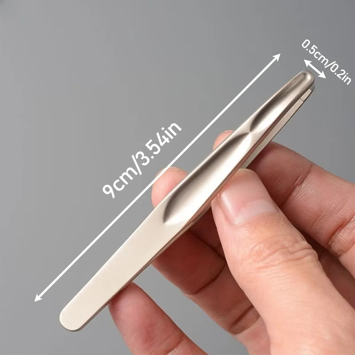 Premium Stainless Steel Round Head Tweezers for Eyebrow & Facial Hair Removal Seamless Clips Short Hair Precision Beard Clip
