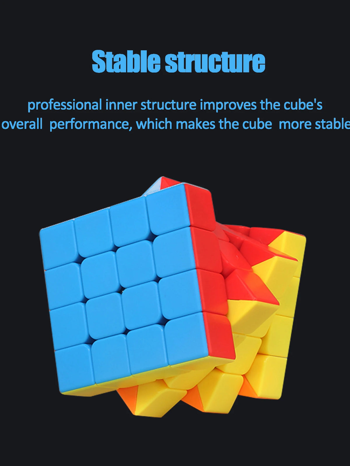 SENGSO Speed Cube 2X2 3x3 4X4 5X5 Cube Pyramid Problem-Solving Brain Teaser, Color-Matching Puzzle Educational Toy