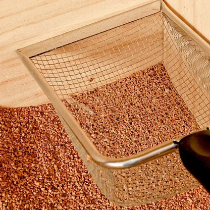 Cat Litter Shovel Stainless Steel Reptile Sand Substrate Shovel Clean Up Feces Fine Mesh Sifter For Bedding Cat Litter Scoop