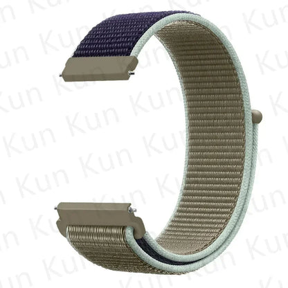 20mm 22mm Band For Samsung Galaxy Watch 6/5/4/5pro/4/6 Classic/active 2 Nylon loop sport bracelet huawei watch GT 4-2-2e-3 Strap