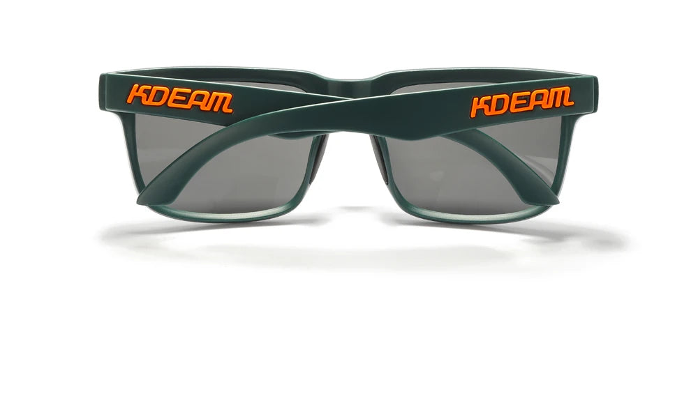 KDEAM Men's Polarized Sunglasses Square Casual Outdoors Sun Glasses Women Unisex Sunglass For Couple With Zipper Case