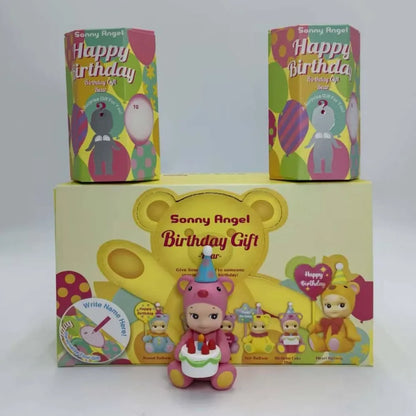 Sonny Angel Birthday Gift Bear Series Blind Box Animal Anime Figure Ornaments Cute Doll Fans Desktop Car Ornament Xmas Gift