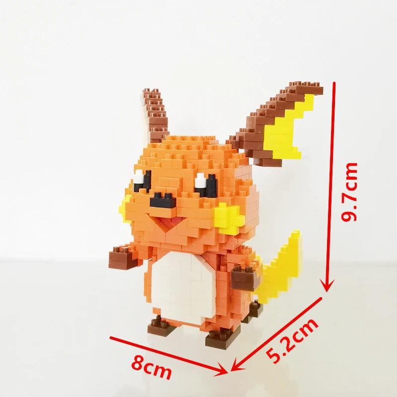 75 Style Building Blocks Assembly Anime Picachu Charizard Doll Blastoise Bulbasaur Gengar Bricks Figures Toy for Kid Gift