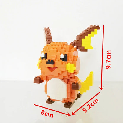 75 Style Building Blocks Assembly Anime Picachu Charizard Doll Blastoise Bulbasaur Gengar Bricks Figures Toy for Kid Gift