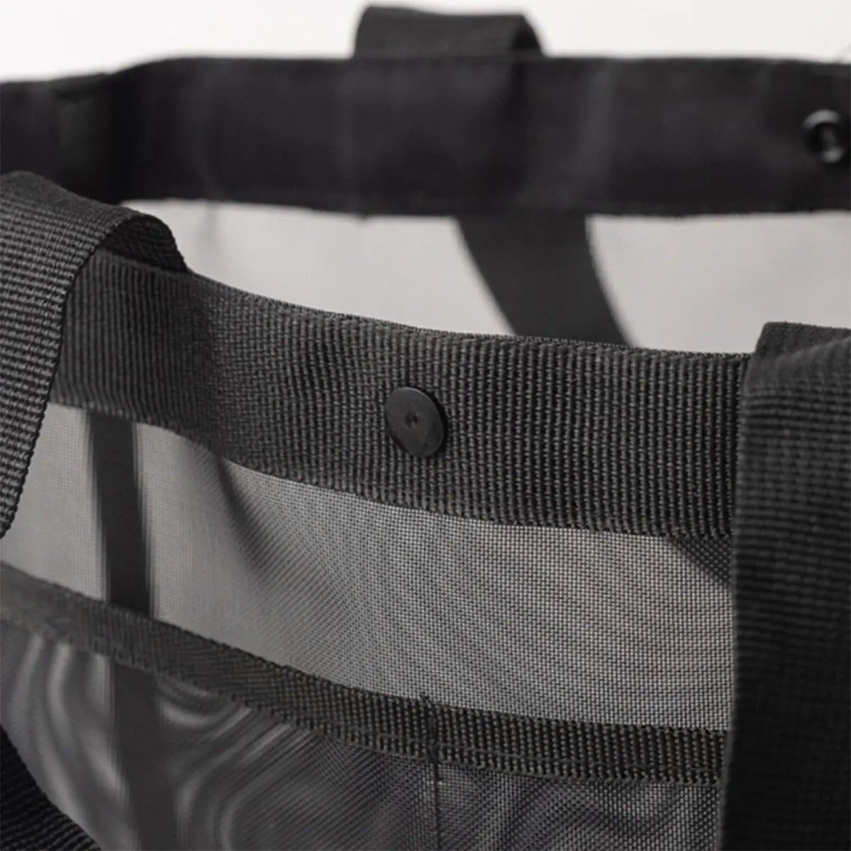 Solid color gauze handbag transparent storage bag shoulder bag beach bag Large capacity mall transparent net shopping bag 1 pc