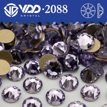 VDD SS16-SS30 High Quality AAAAA 2088 Rhinestones Crystal Flatback 8 Big 8 Small 16cut Stones For DIY Crafts Nail Art Decoration