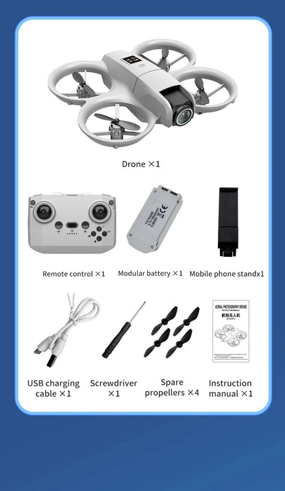 New Hot Mini Drone WIFI FPV Hover Professional 4K Camera Pocket Coloful Lights Dron Rc Plane Foldable Quadcopter RC Toys Gifts