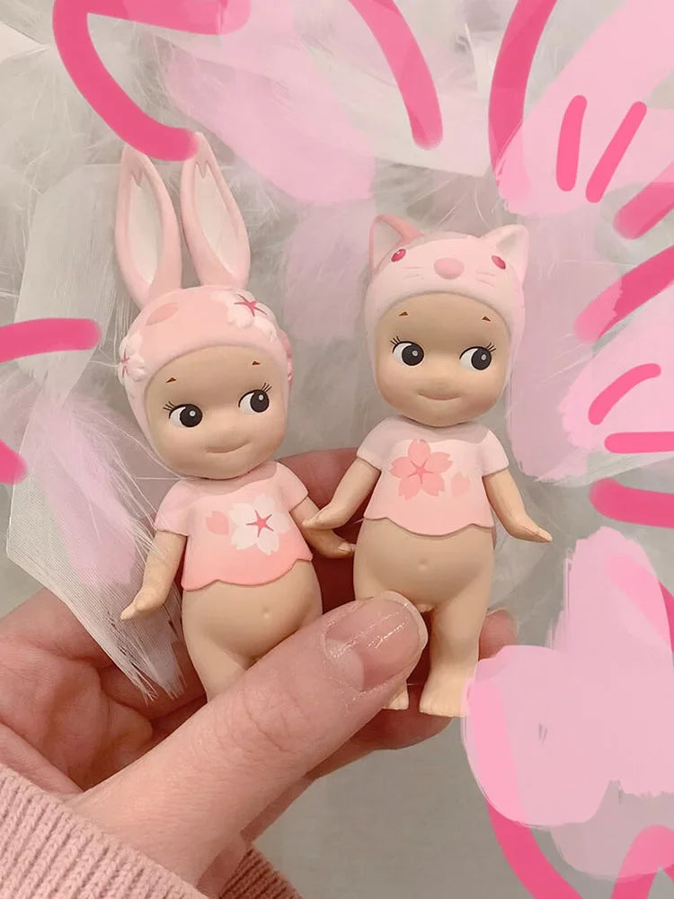 Sonny Angel Cherry Blossom Series Pink Blind Box Toys Anime Action Figure Model Original Ornament Children's Birthday Gifts