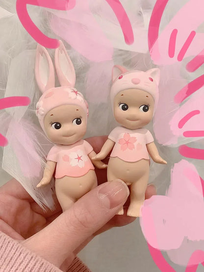 Sonny Angel Cherry Blossom Series Pink Blind Box Toys Anime Action Figure Model Original Ornament Children's Birthday Gifts