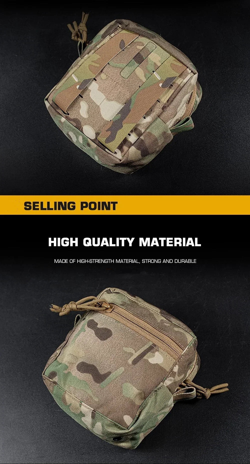 Tactical Molle Pouch Admin GP Pouches Small Utility EDC Bag for Tactical Belt and Molle Vest Storage Bag Hunting Bag