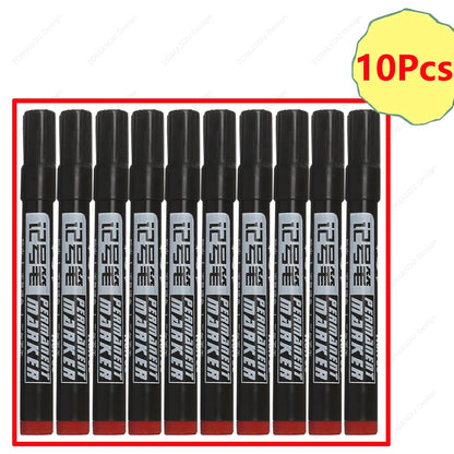 1-100Pcs Waterproof Oil-based Marker Pen Quick Dry Black Blue Red Ink Permanent for Metal Glass Stationery Art School Supply