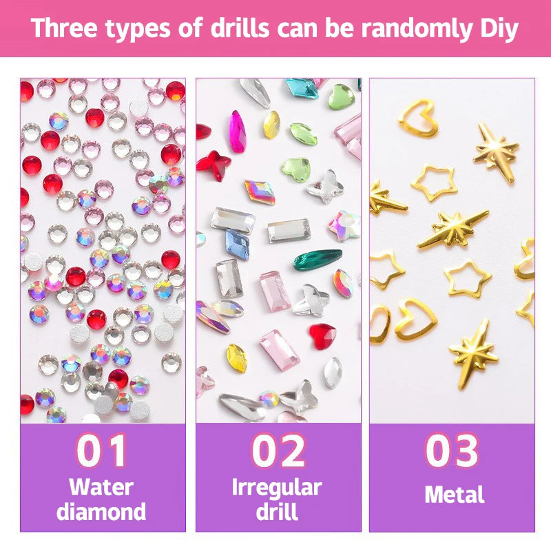 1 Set Professional Tooth Gem Kit Diy Love Horse Eye Crystals Jewelry Kit Teeth Gems Kit Tooth Gems For Teeth Jewelry Starter
