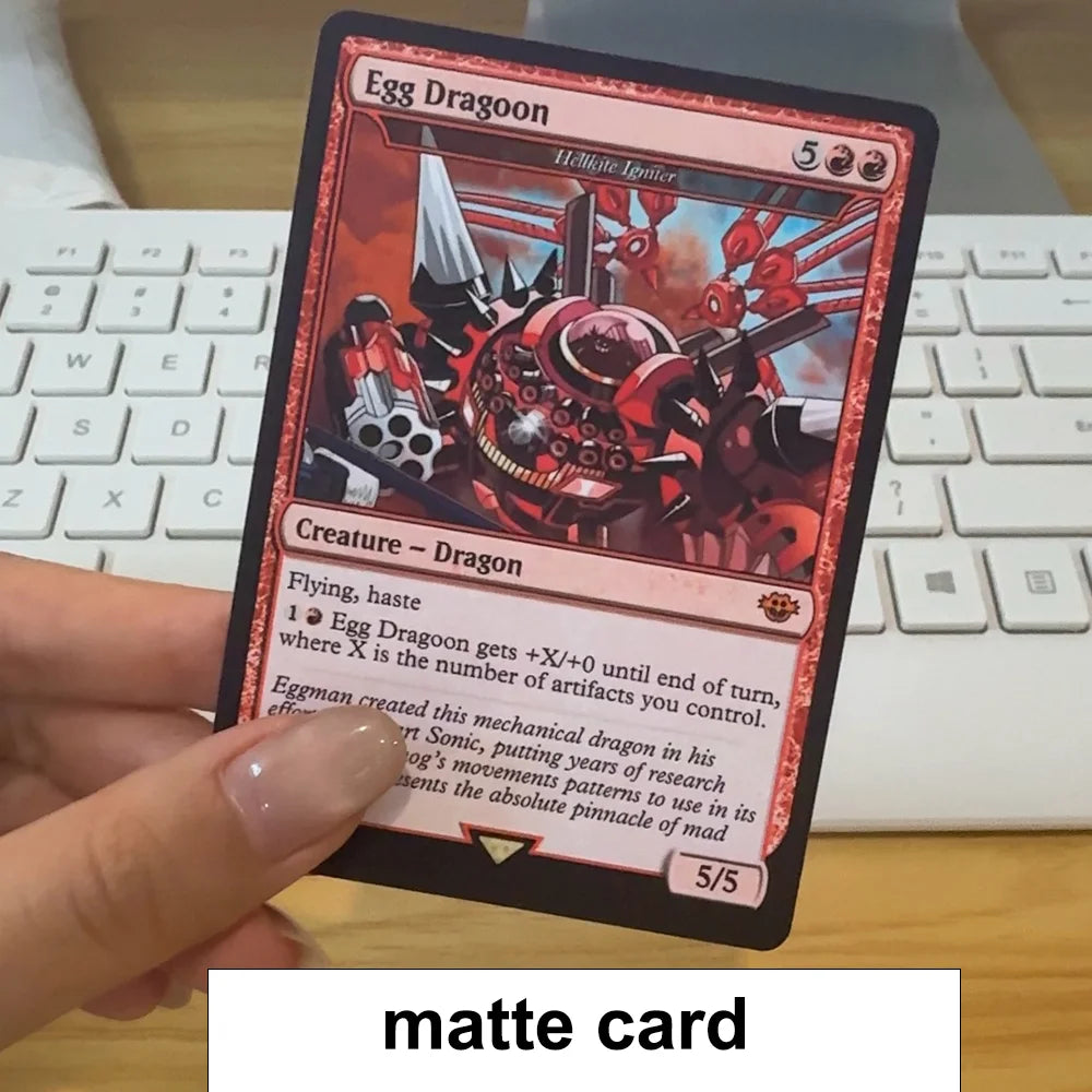 Custom Game Cards Foil/Regular Card DIY PTCG Personalized Cards Board Game Party Games Any Picture Black/Blue Core Card