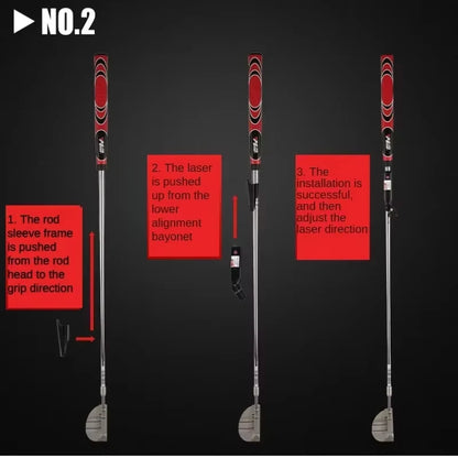Golf Putter Laser Sight Machine Aiming Instrument Indoor Teaching Linear Laser Golf Putter Golf putting Laser DeviTraining Aids