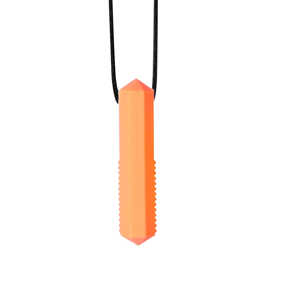 1pcs Silicone Teether Kids Chew Necklace Sensory Chewy Pendant Oral Motor Toys Therapy Tools for Autism ADHD Children's Goods