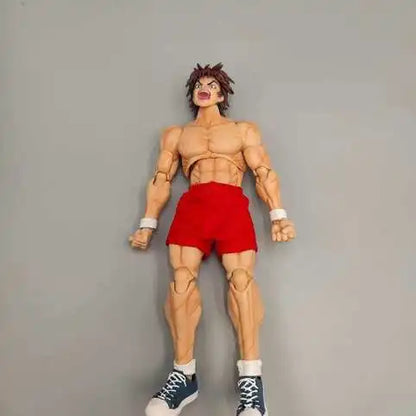 kucikuji 1/12 Scale Anime Baki Hanma Oni Action Figure Real Man Assembly Model Figurine Office Desktop Decoration Ornaments