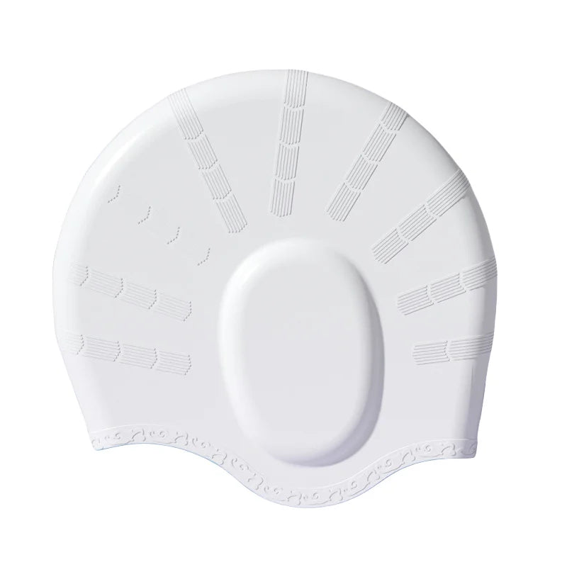 Ear Protection Silicone Swimming Cap for Women Men Long Hair Waterproof Enlarged Swim Pool Cap