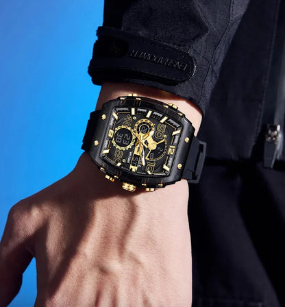 SMAEL 8109 Digital Watch Men Outdoor Sport 5ATM Waterproof LCD Electronic Male Quartz Watches for Men's Chronograph Wristwatch