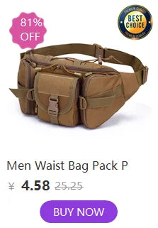 6 Inch Cell Phone Pouch Waist Bag Molle Outdoor Universal Running Mobile Phone Case Bag Camping Hunting Accessories Pouch