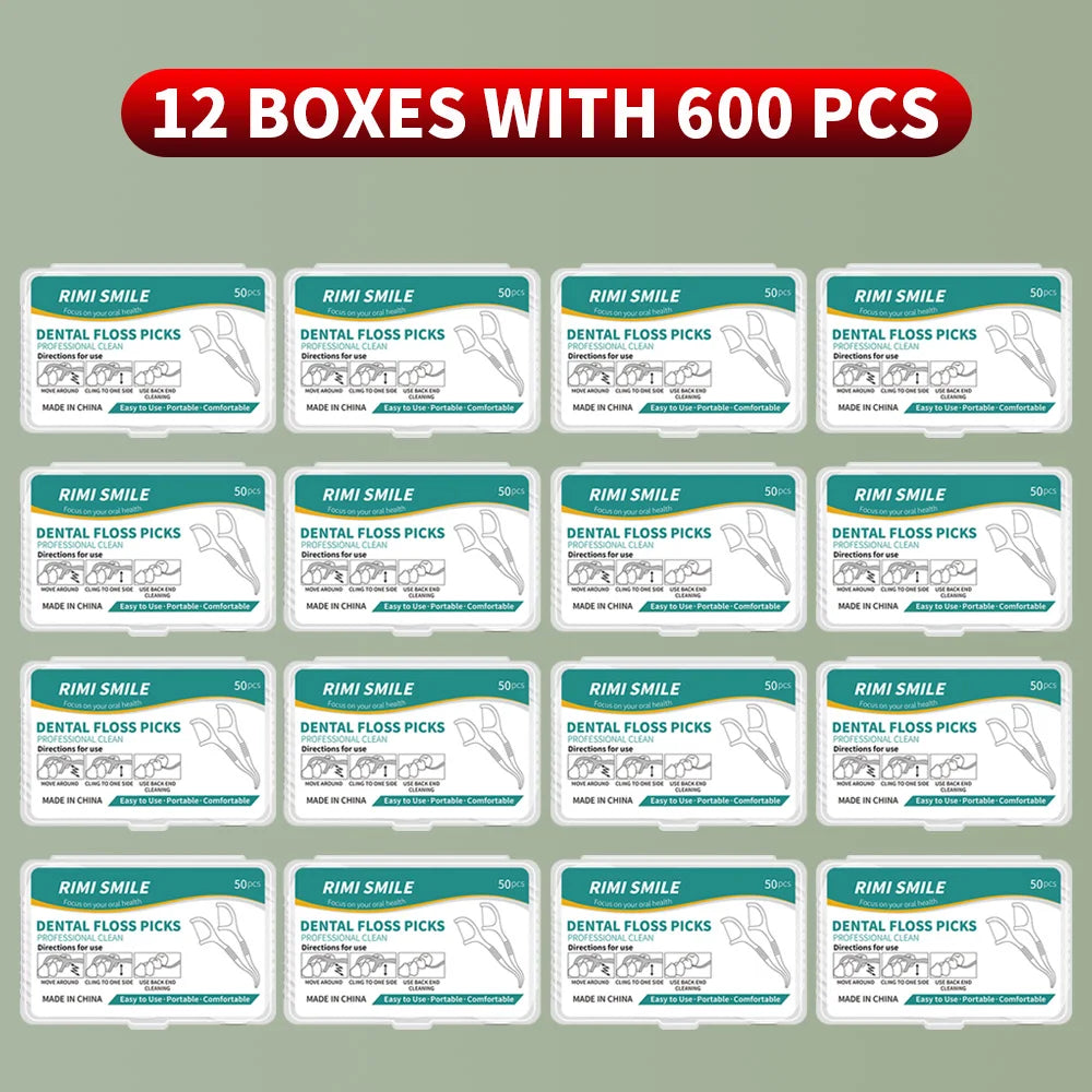 600PCS, 300PCS, 100PCS - Flosser-50PCS/Box - Cleaning interdental spaces, oral care tools