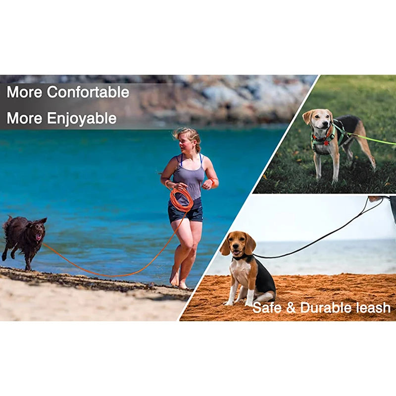 Dog Leash Long PVC Leashes Durable Training Recall Long Lead 1.5M 3M 6M 9M Great for Training Beach Yard Play