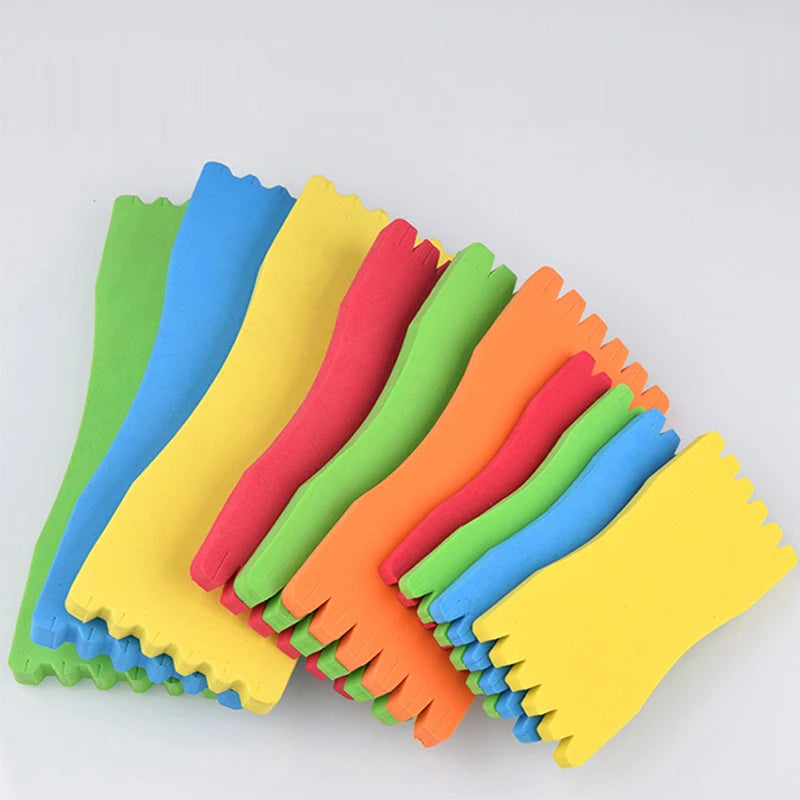 10Pcs Fishing Foam Spools Fishing Line Winding Board Rig Holder Fishing Line Accessories Rig Winders Random Colour