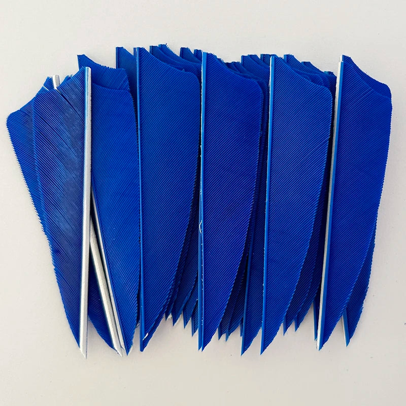 50Pcs 3 Inch Turkey Arrow Feathers Right  Wings Shield Cut Archery Feather Fletching for Bow and Arrow Accessories