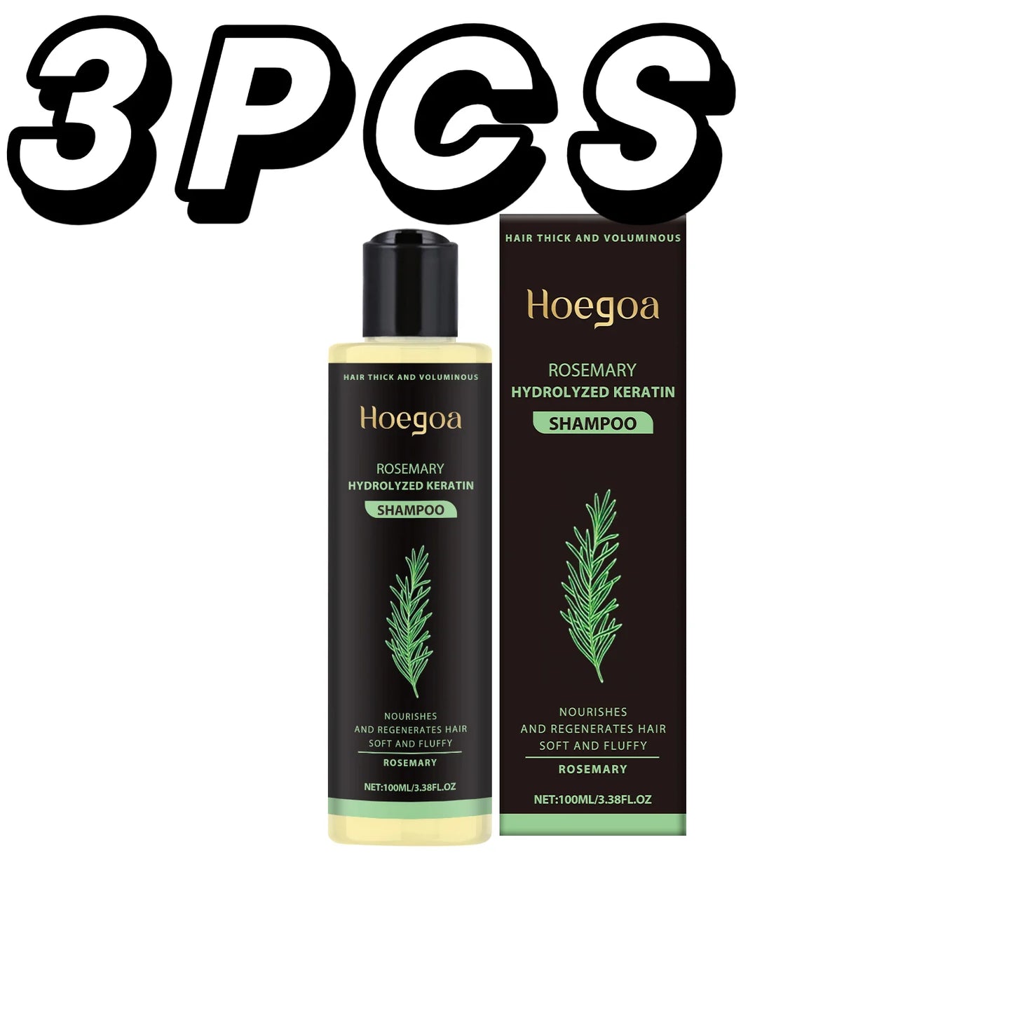 Natural Rosemary Hair Shampoo Reduce Hair Loss Clean Dandruff Nourish Moisturize Scalp Improve Hair Quality Hair Care Product
