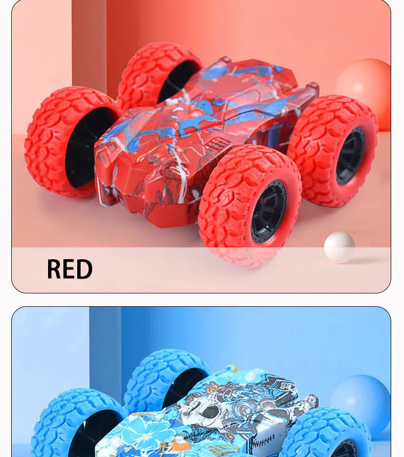 Children's Toy Car Fun Double-Sided Car Inertial Safety Anti-Collision Anti-Fall Kids Model Sliding Off-Road Vehicle