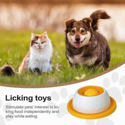 Lick Toys For Dogs Interactive Dog Toys Slow Feeder Food Dispenser For Puppy Training Enrichment Cat Feeding Crate Accessory