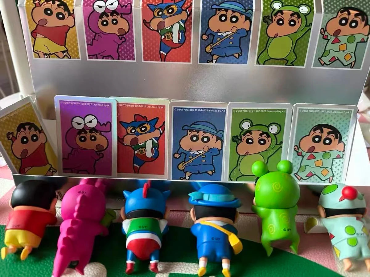 New Crayon Shin-Chan Blind Box Animation Figurine Hippers Mobile Phone Car Decoration Figurine Pendant Gift Anime Periphera Gift