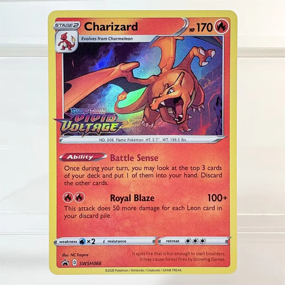 PKM High Quality Holo Proxy Cards Charizard Entei Leafeon Sylveon Sword & Shield Foil Cards PTCG PROXY The Best Gift at a Party