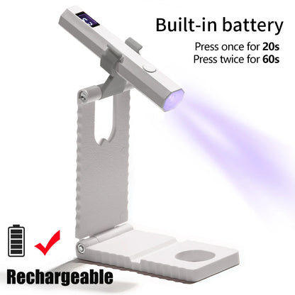 YIKOOLIN Convenient Handheld Nail Dryer Lamp UV/LED Nail Curing All Gel Polish Nail Art Tool Nail Art Convenient Nail Lamp