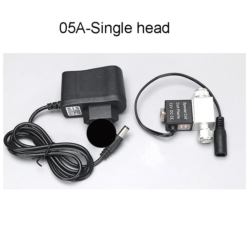 Aquarium Solenoid Valve CO2 System Regulator Aquarium Accessories Electric Low Temperature Magnetic Valve For Fish Tank DC12V