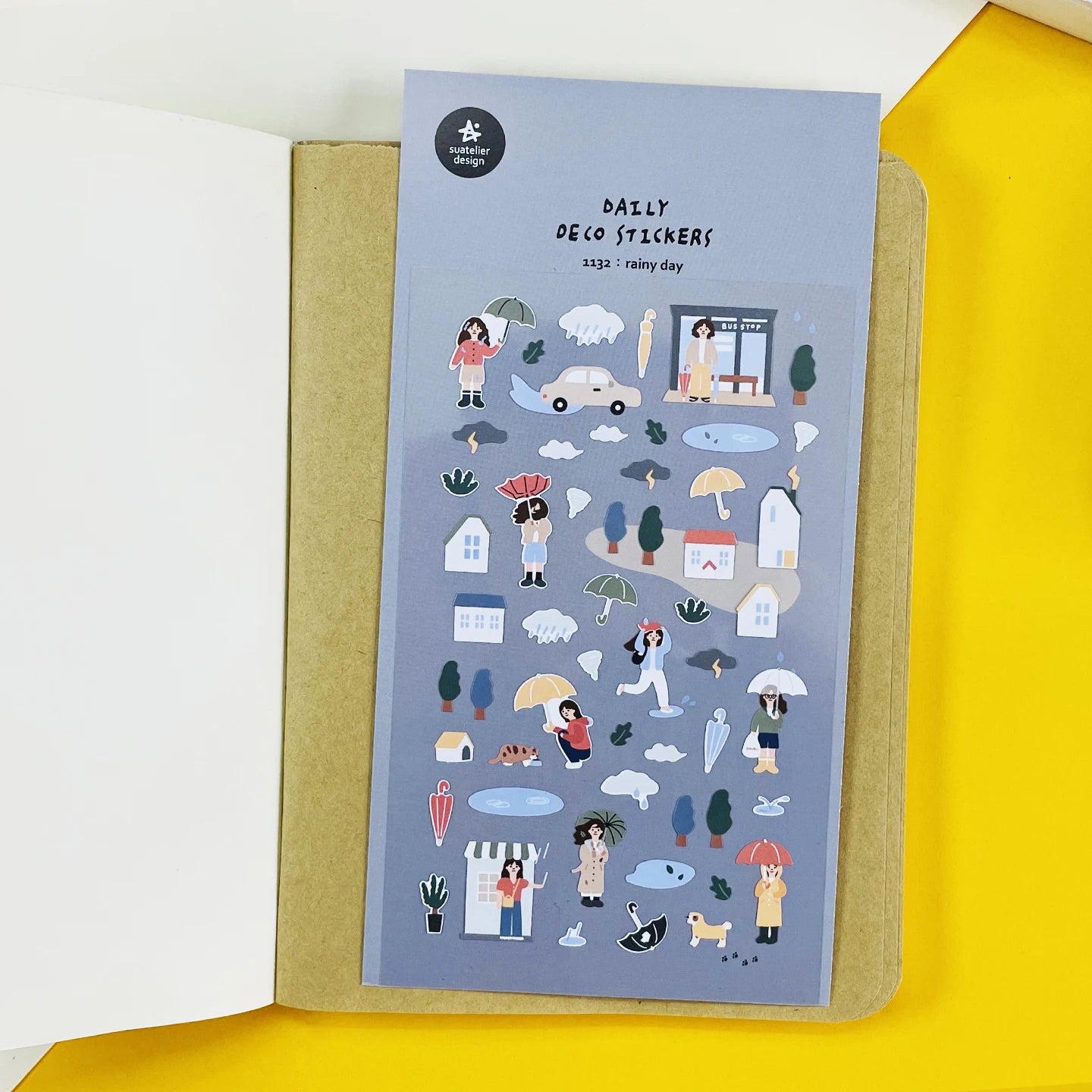 Korean Import Suatelier Travel Home Life Study Friend Stickers Scrapbooking Diy Journaling Diary Stationery Sticker School Gift