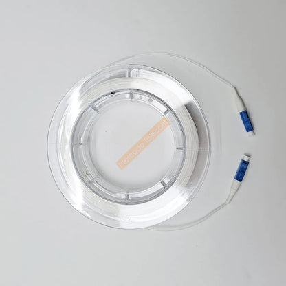 LC-LC Indoor transparent fiber optic cable G657A2 invisible LC/UPC singlemode single core jumper 20m 30m 50m