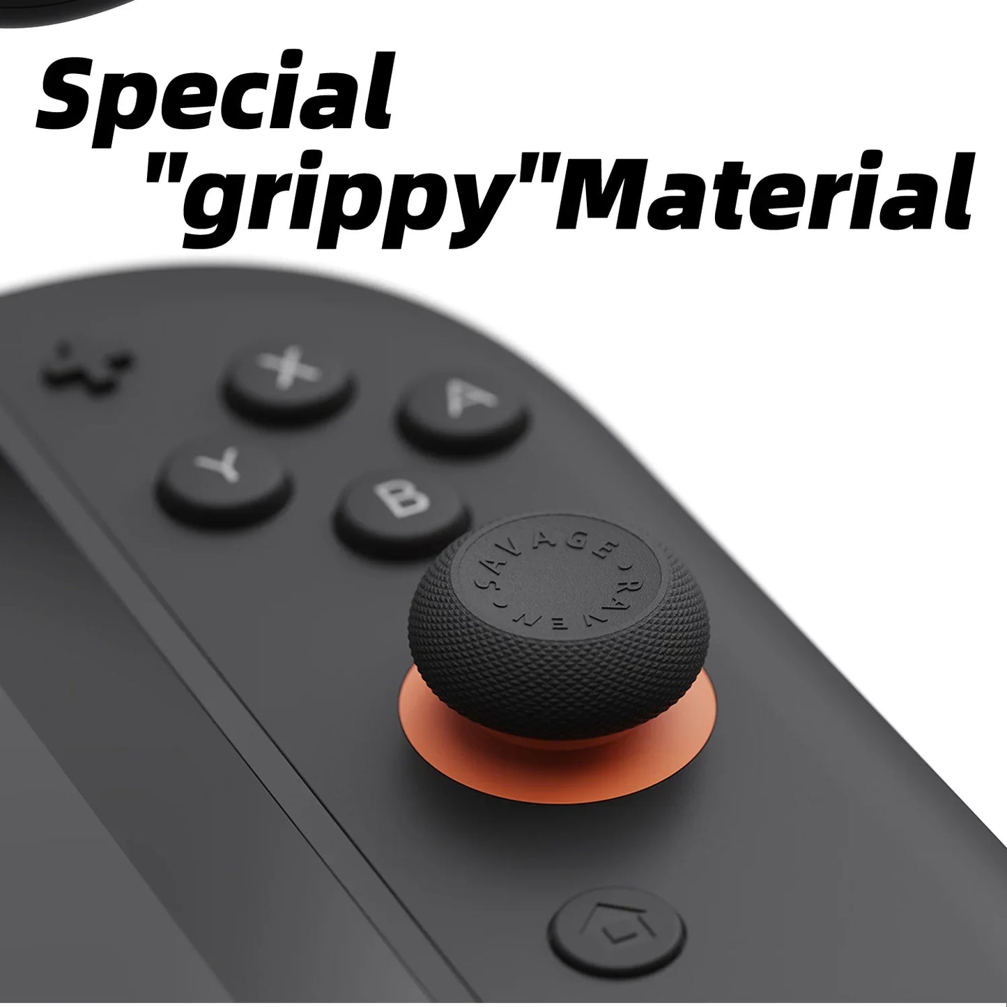 Savage Raven by Skull & Co. JoyCon Thumb Grip Set for Nintendo Switch 2 Joystick Cap Thumbstick Cover for NS2 (6PCS/PACK)