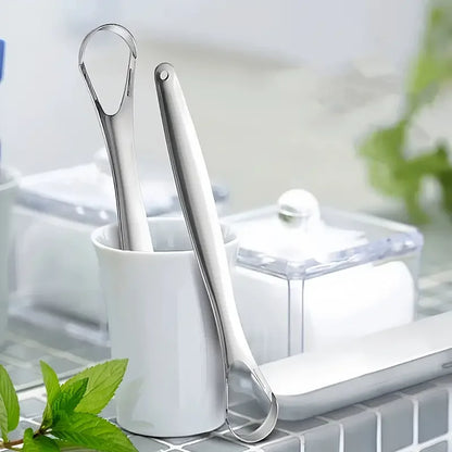 Premium 1pcs/3pcs Metal Tongue Scraper Cleaner for Adults & Kids, Portable Stainless Steel Tongue Scrapers Brushes for Removing