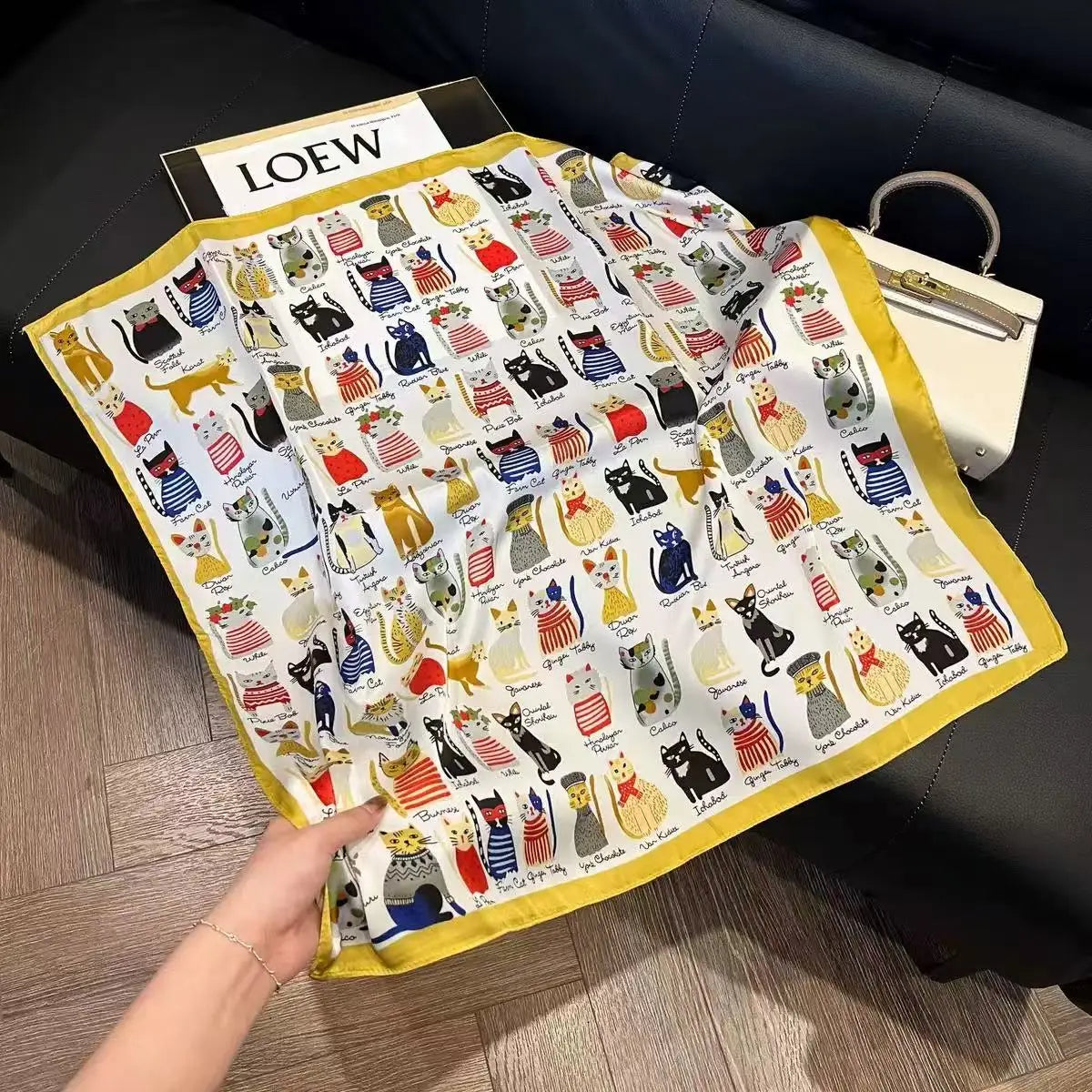 Silky 68x68cm Square Scarf – Stylish & Soft, Multipurpose Head Cover & Elegant Neck Wrap Stylish Print, Silky Soft & Versatile